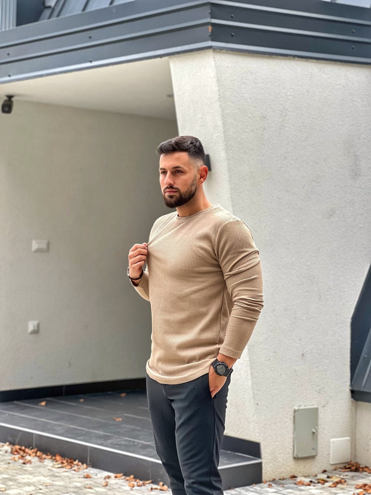 Muška majica 1565  Bež