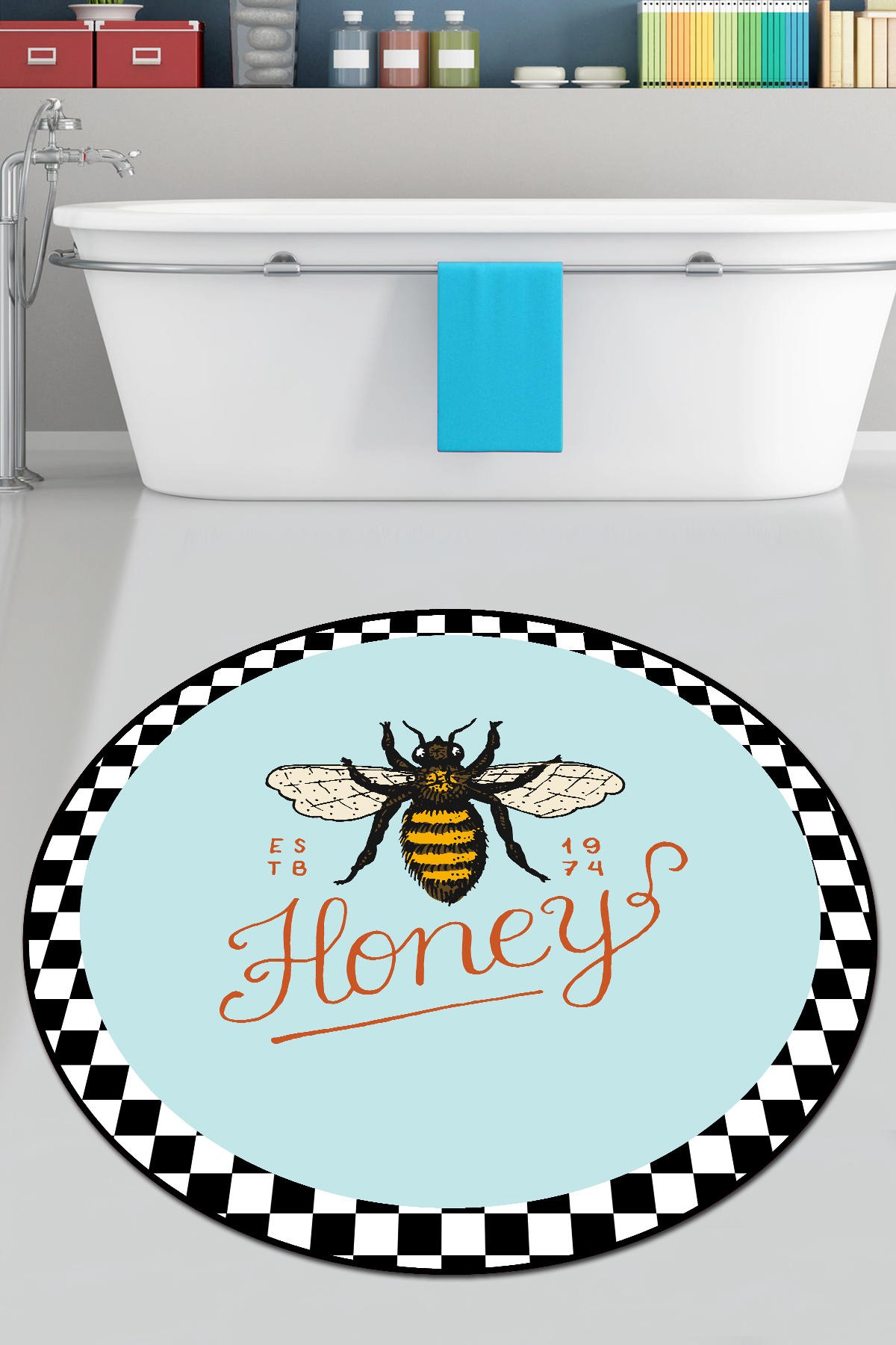 L'essentiel Maison Kupaonski tepih 140cm Šaren