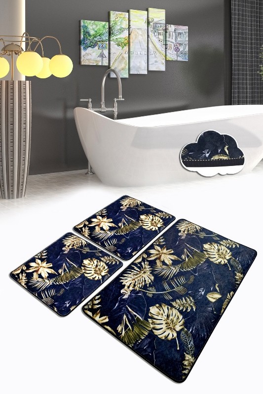 L'essentiel Maison Set od 3 kupaonska tepiha Colorful