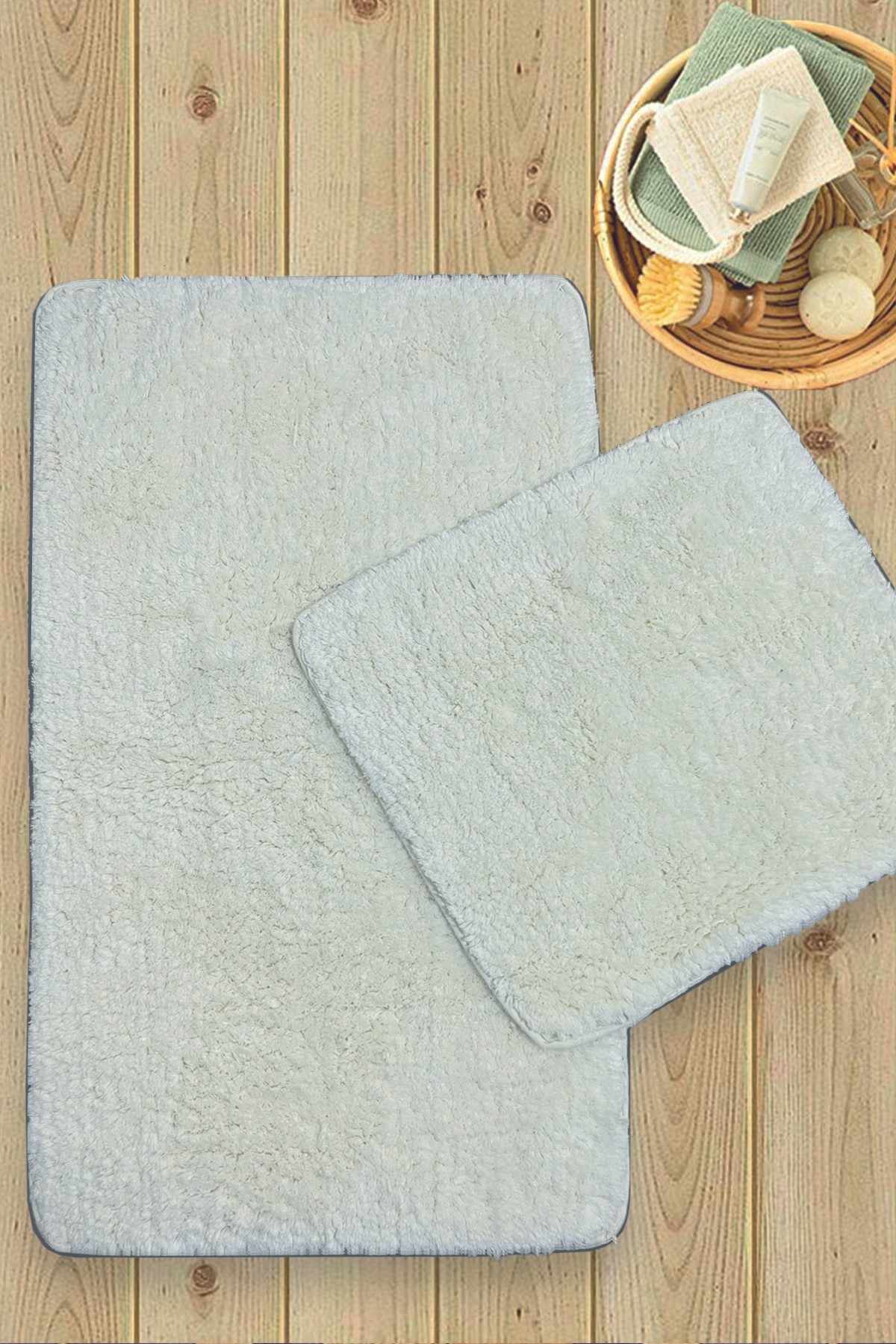 L'essentiel Maison Set od 2 kupaonska tepiha Bež