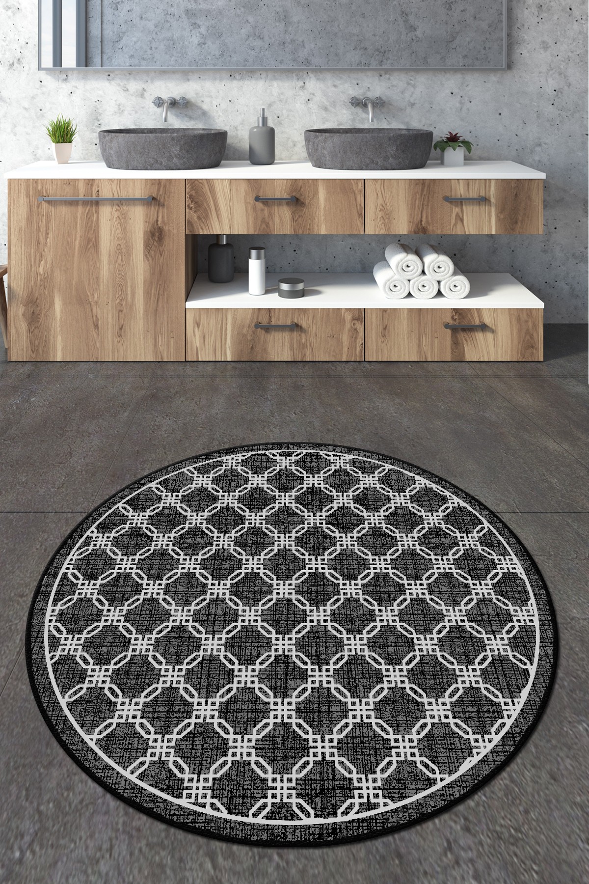 L'essentiel Maison Kupaonski tepih 140cm Šaren