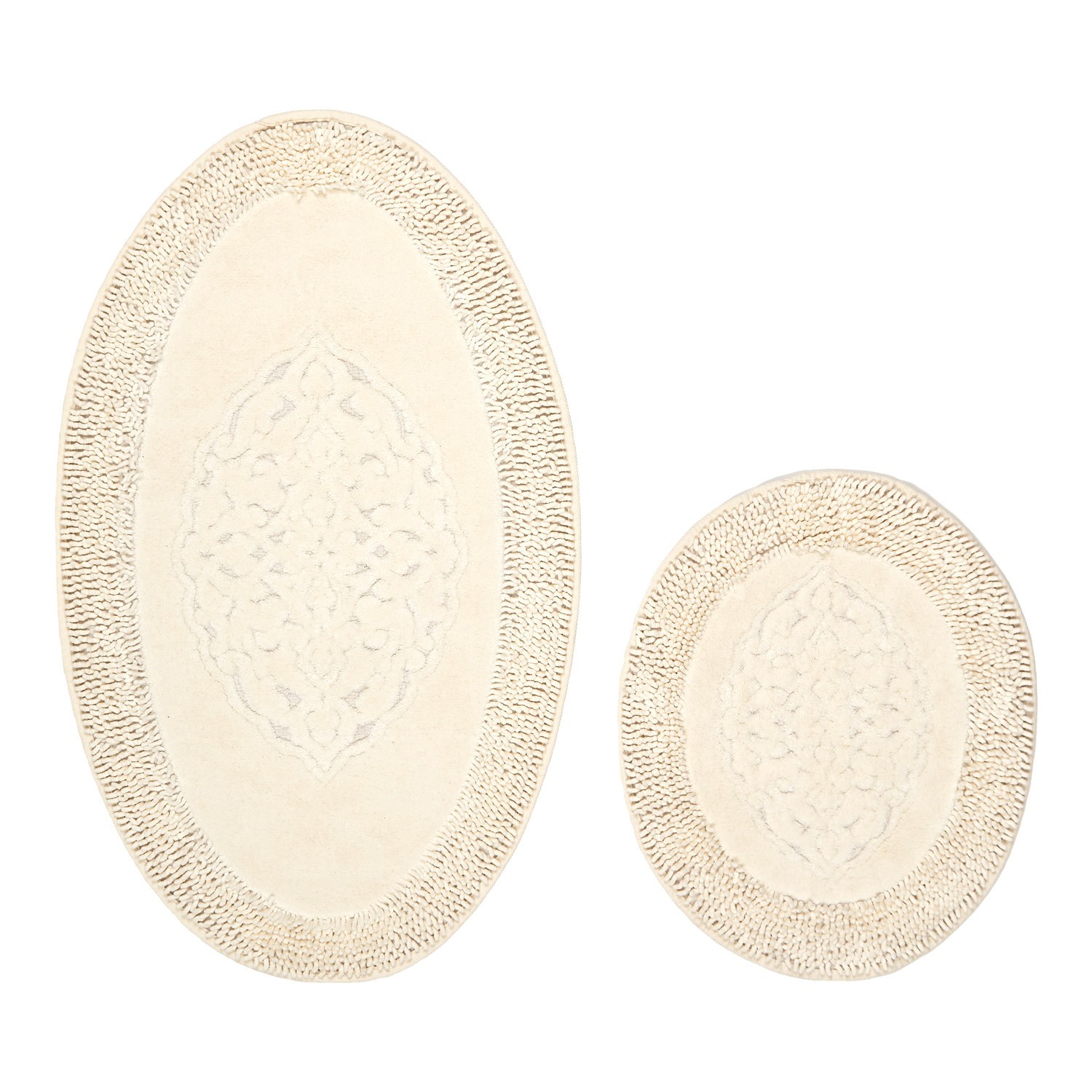 L'essentiel Maison Set od 2 tepiha za kupatilo, krem ​​boje