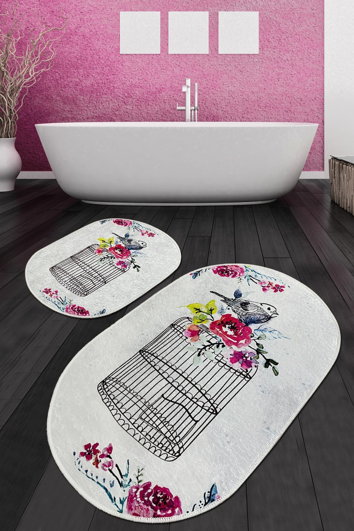 L'essentiel Maison Set od 2 kupaonska tepiha Šarene