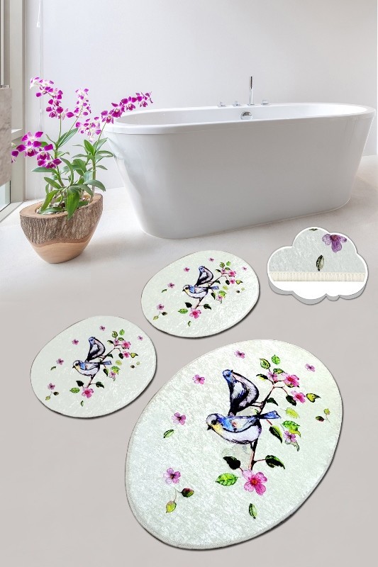 L'essentiel Maison Set od 3 kupaonska tepiha Colorful