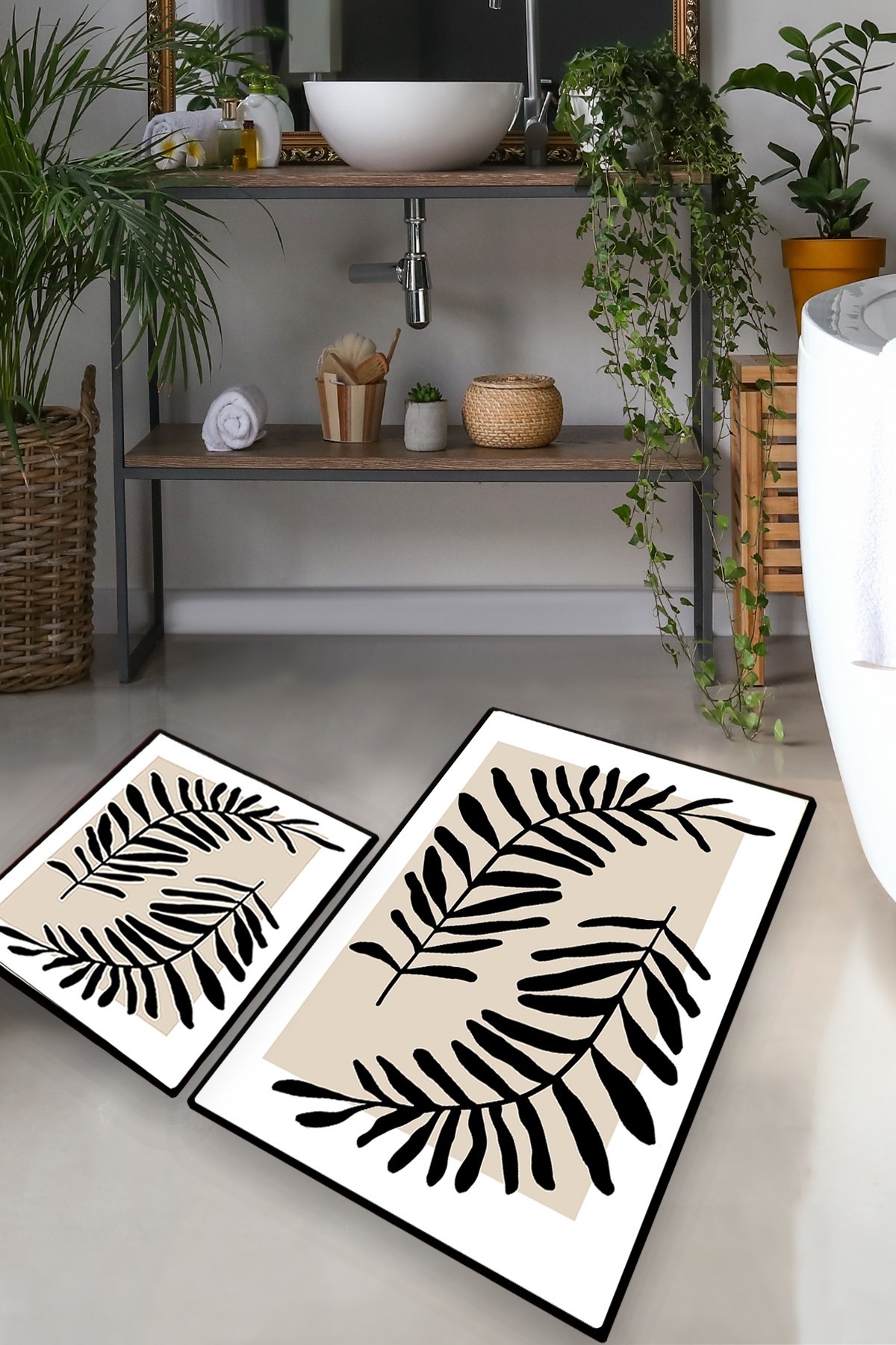 L'essentiel Maison Set od 2 kupaonska tepiha Šarene