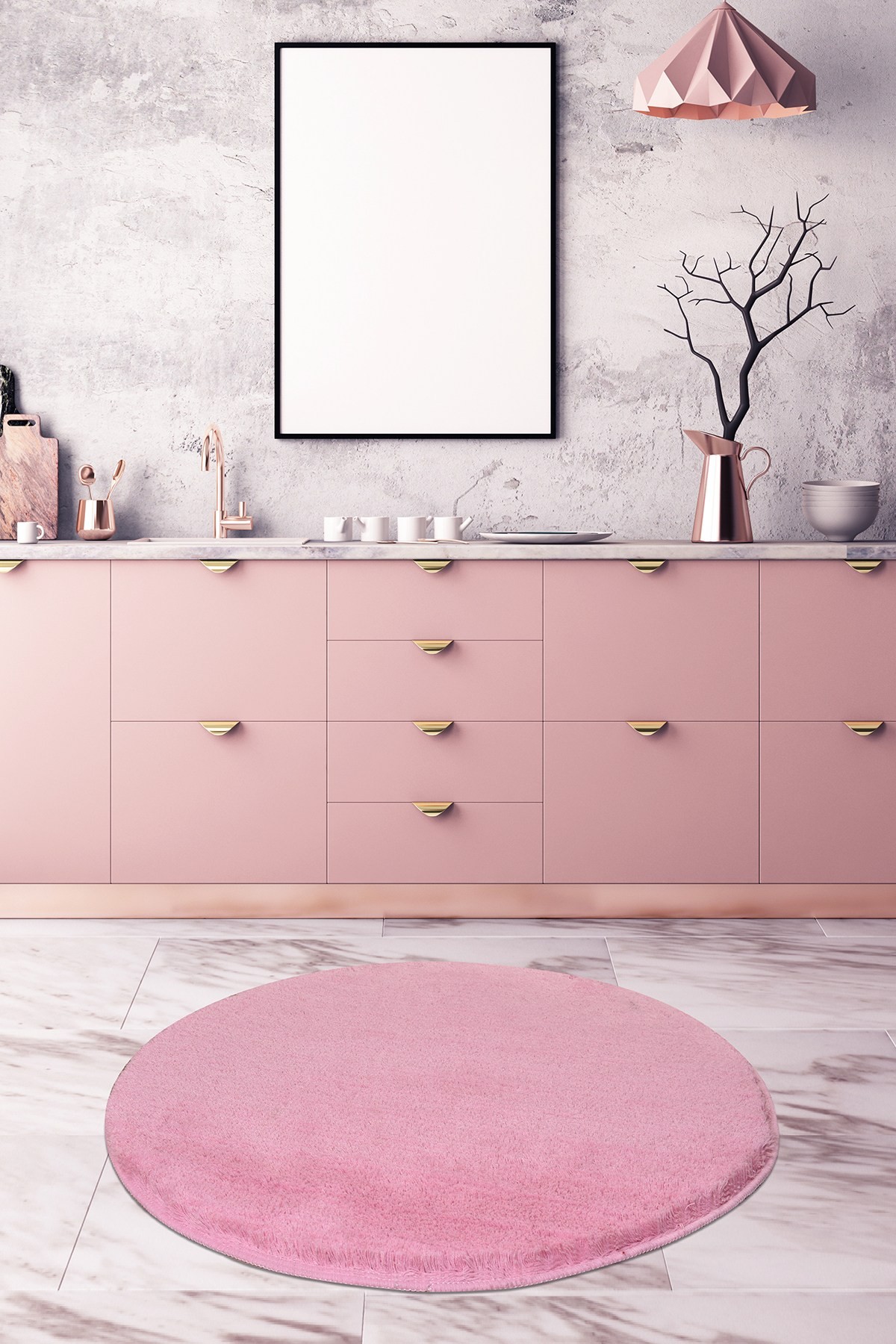 L'essentiel Maison tepih za kupatilo 90cm Pink