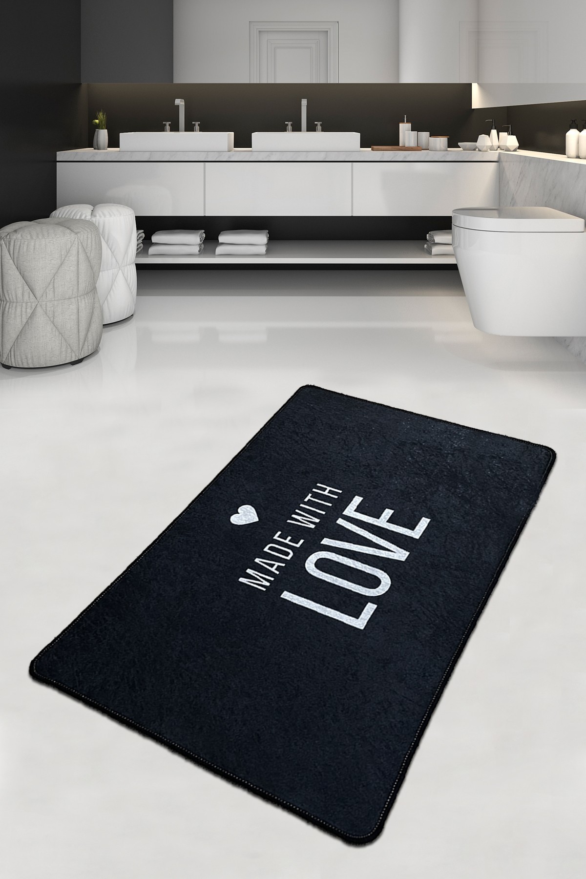 L'essentiel Maison Kupaonski tepih 80x100cm Šarene