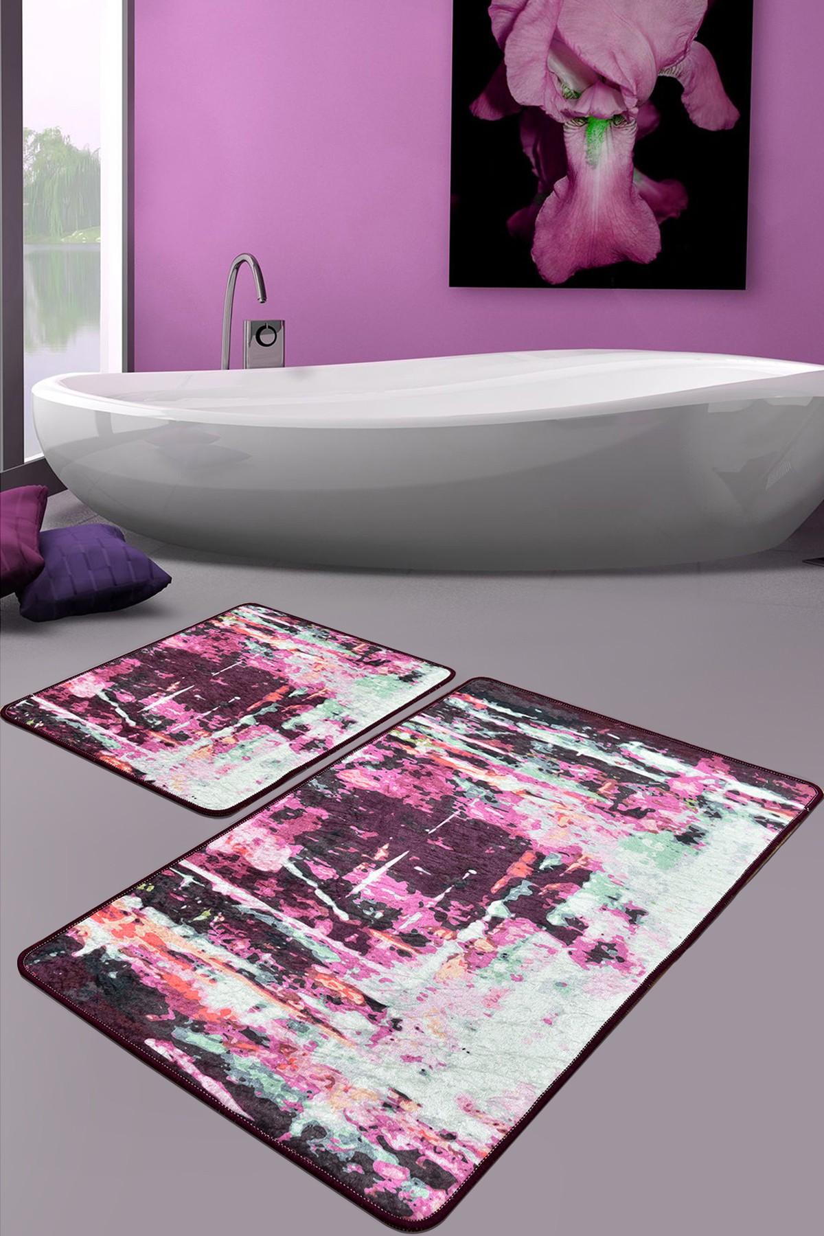 L'essentiel Maison Set od 2 kupaonska tepiha Šarene