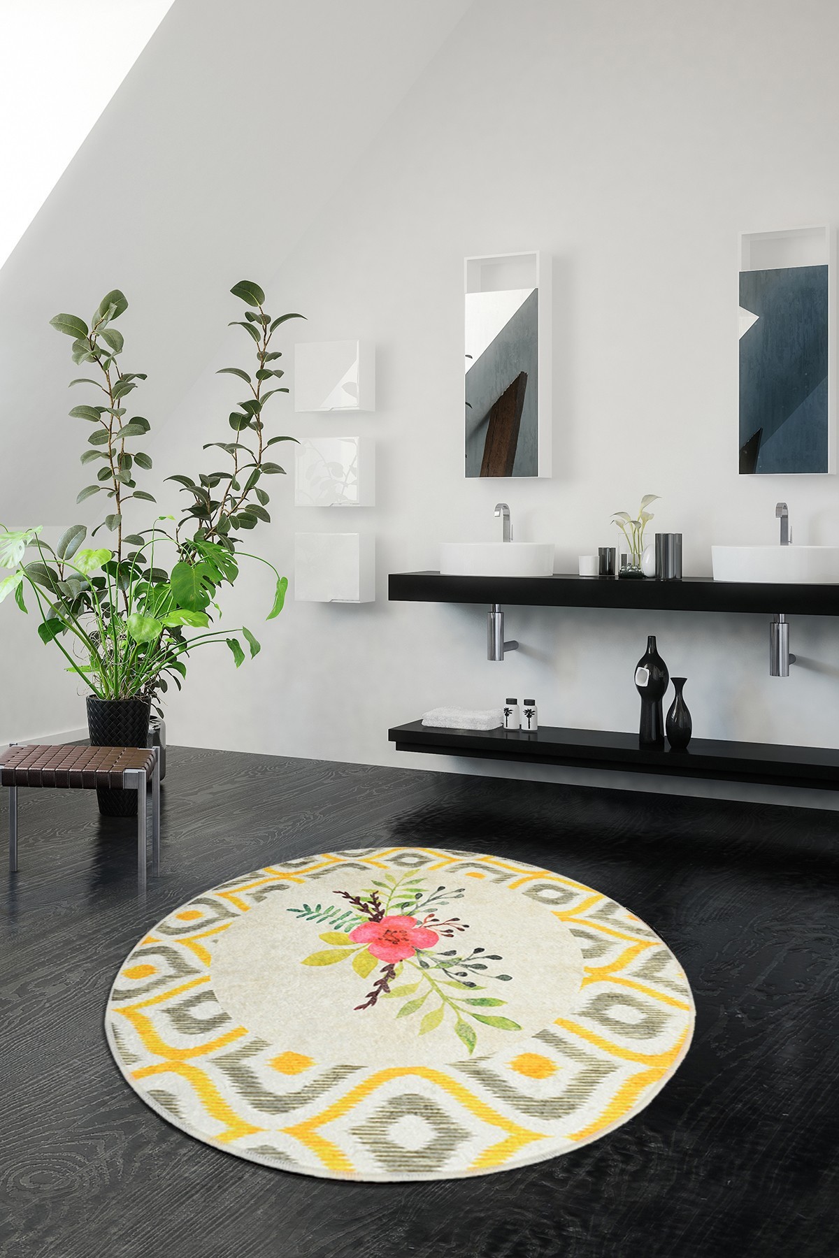 L'essentiel Maison Kupaonski tepih 100cm Šaren