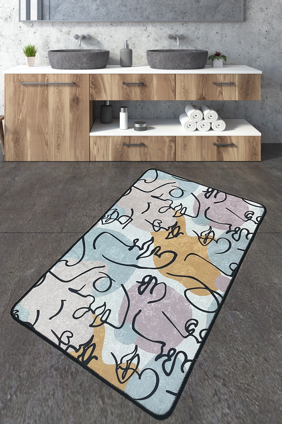 L'essentiel Maison Otirač za kupatilo 70x120cm Šarene