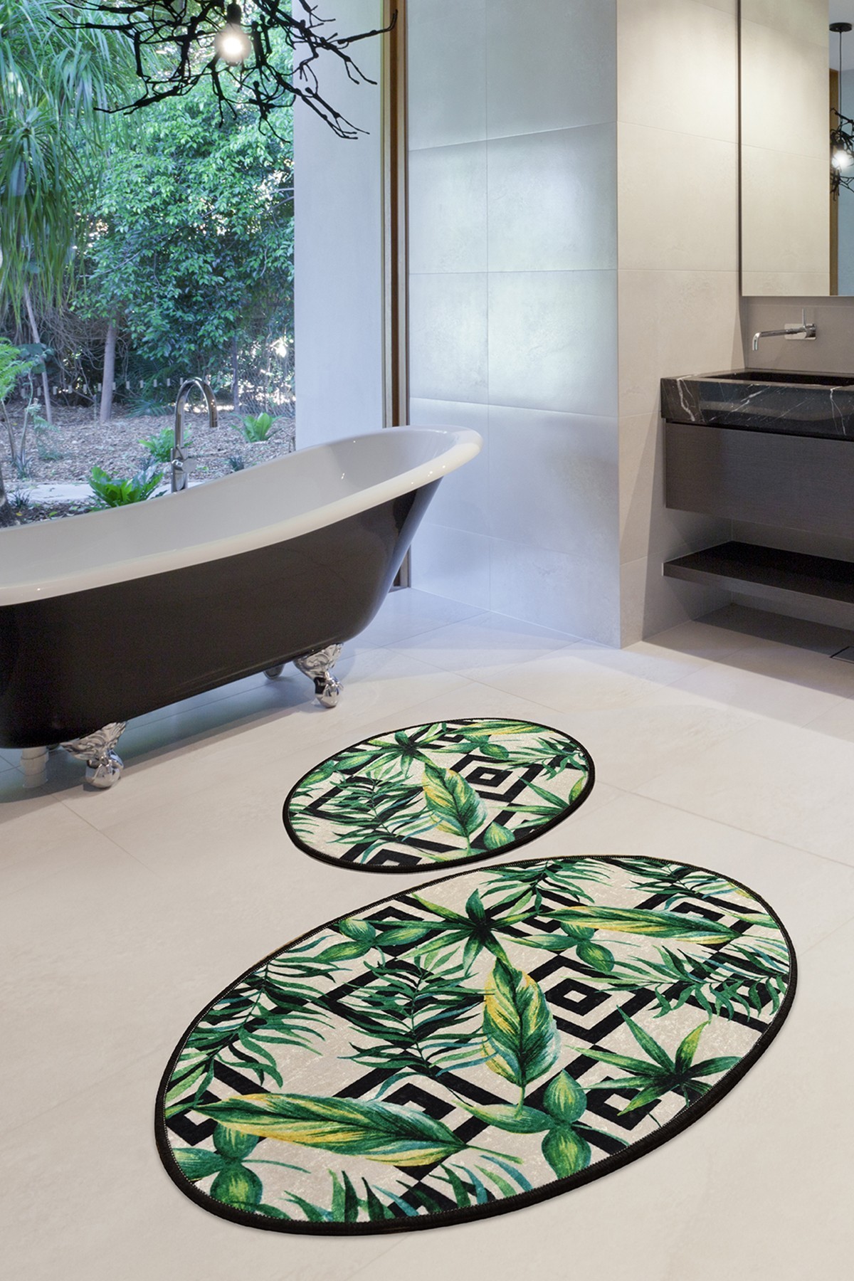 L'essentiel Maison Set od 2 kupaonska tepiha Šarene