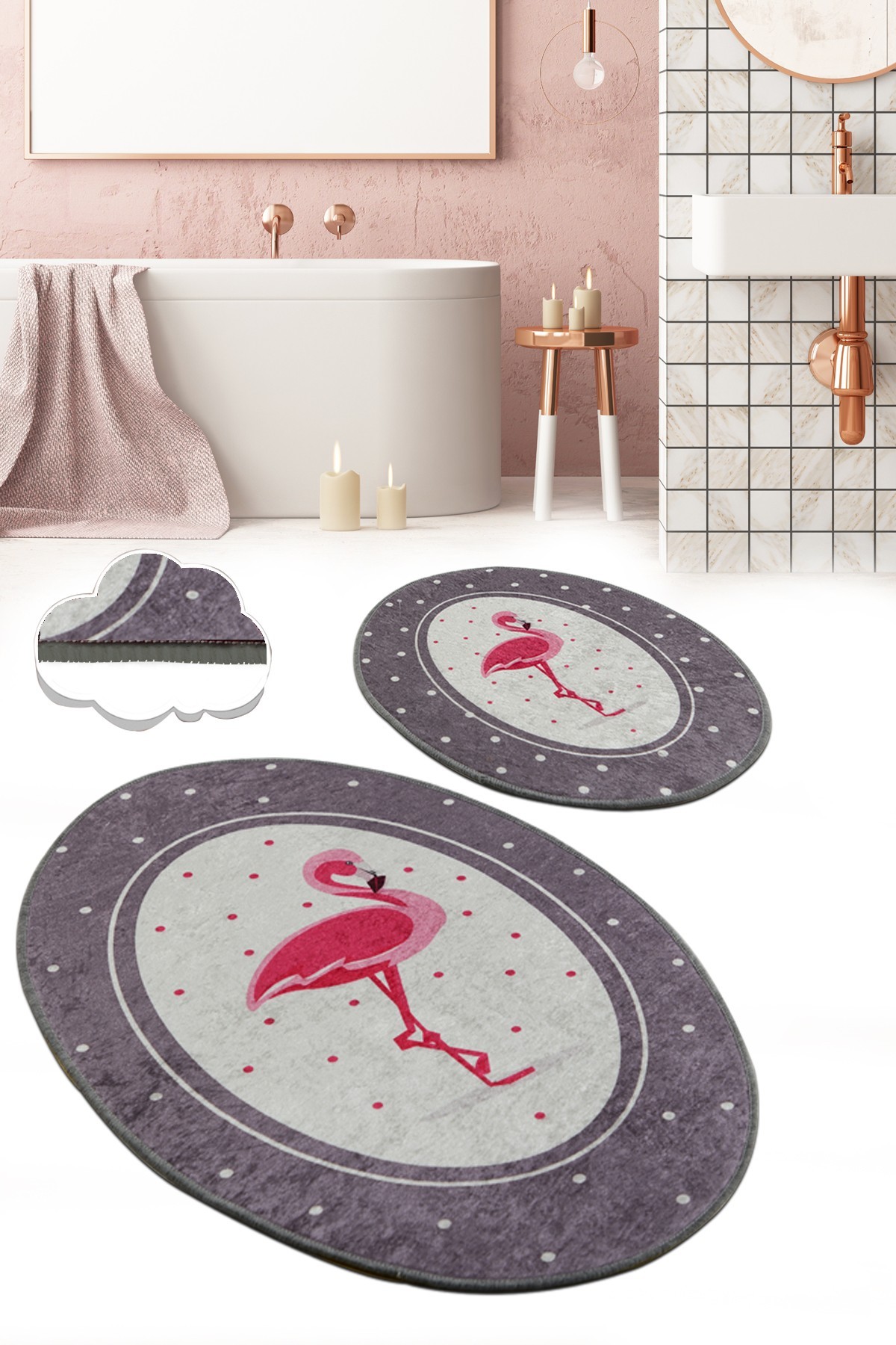 L'essentiel Maison Set od 2 kupaonska tepiha Šarene