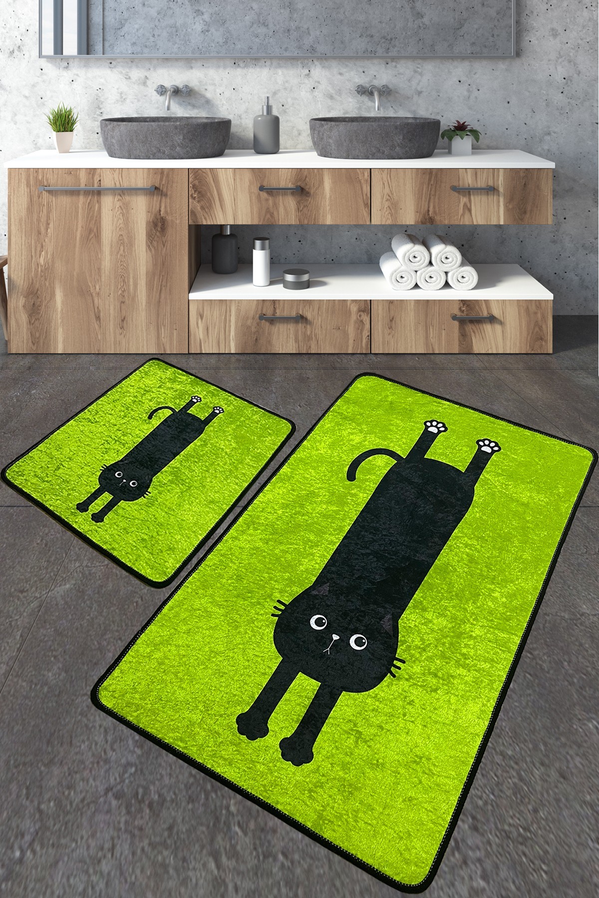 L'essentiel Maison Set od 2 kupaonska tepiha Šarene