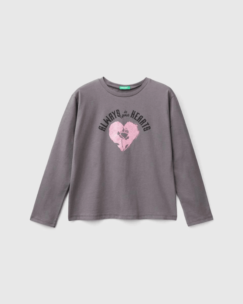Benetton Majica dugi rukava 910 za djevojčice