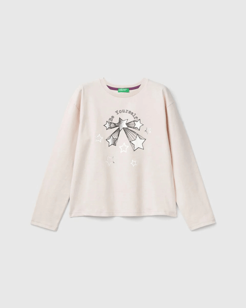 Benetton Majica dugi rukava  3V5 za djevojčice