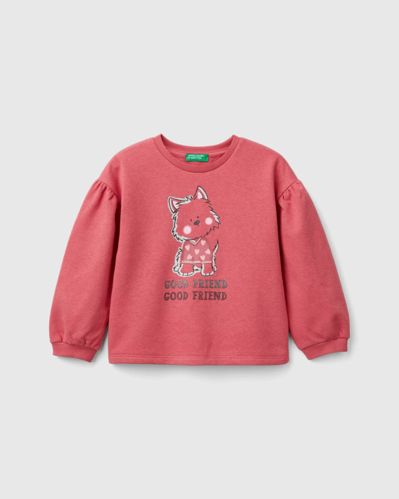 Benetton Majica dugi rukava  0G0 za djevojčice