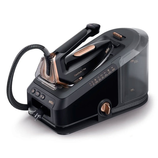 BRAUN Parna stanica IS7286BK Care Style 7 PRO, 2700 W, 8 bara, 650 g/min