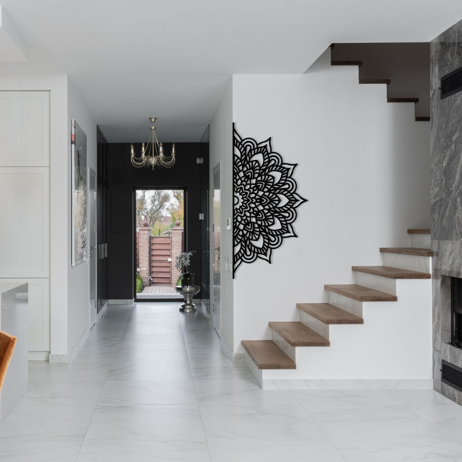 Wallity Zidna dekoracija Esperanza, 160x77 cm, 1,2 mm, Crna