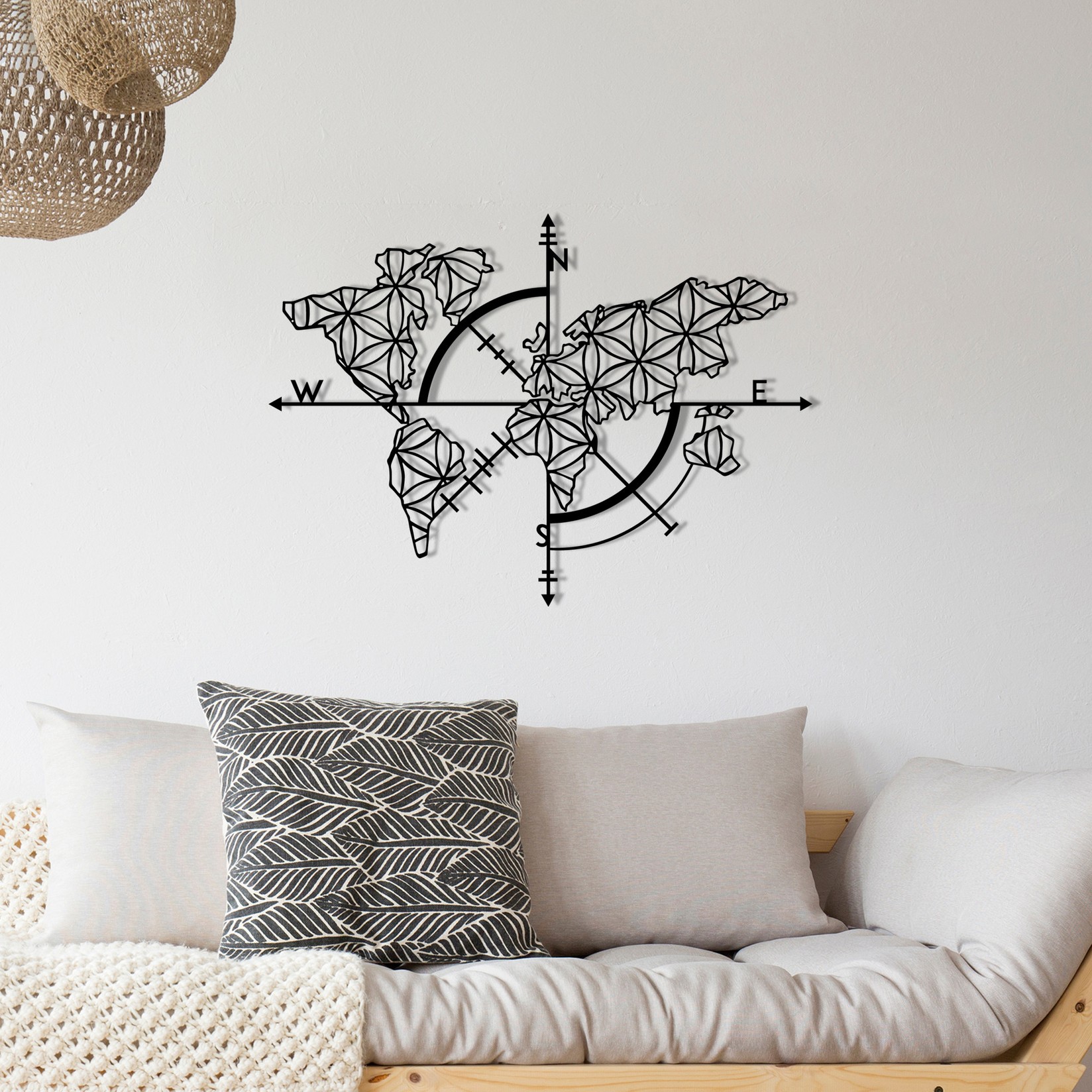 Zidna dekoracija Ritorno, 97x70 cm, 1,2 mm, crna