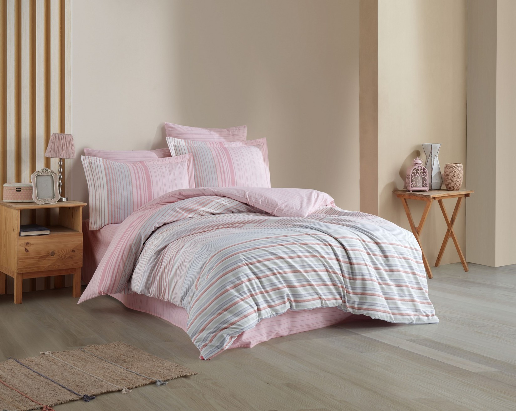 L'essentiel Maison Trella set posteljine, 200x220 cm, 240x260 cm, roze