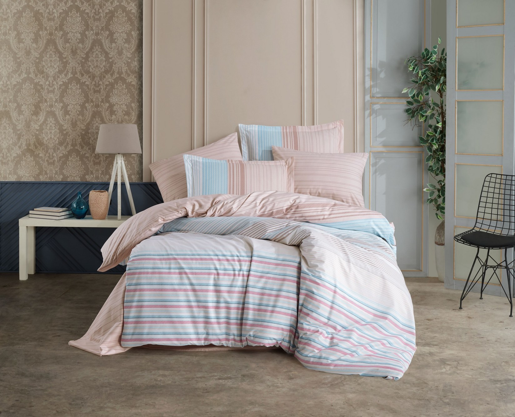 L'essentiel Maison Trella set posteljine, 200x220 cm, 240x260 cm, tirkizna