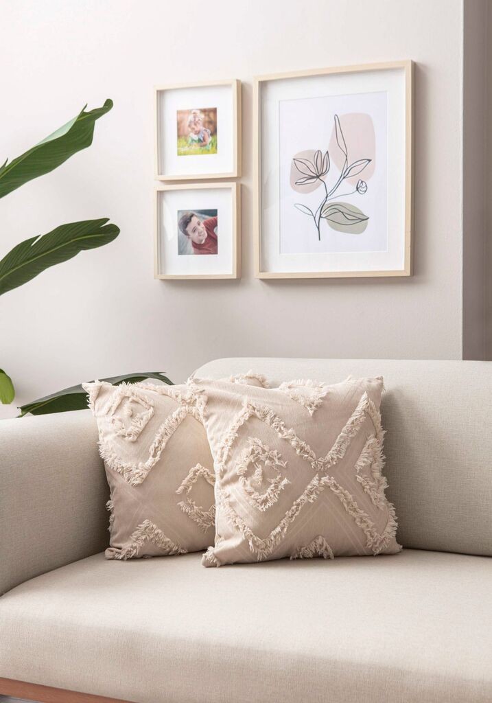 Aberto Design Set ukrasnih jastučnica 2028, 43x43 cm, 2 komada, Bež