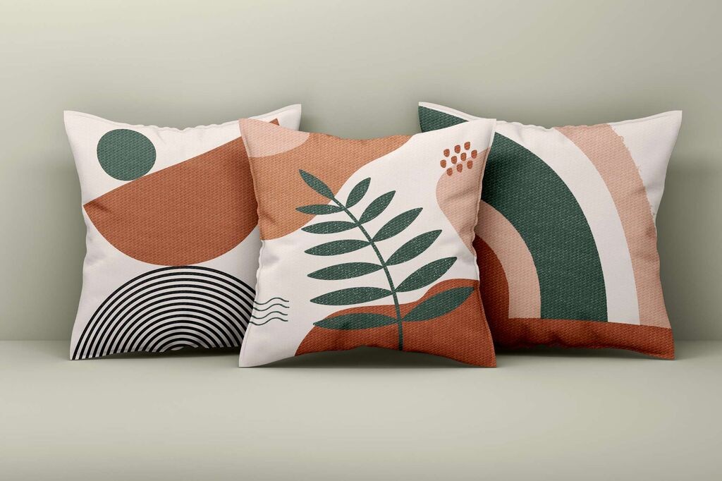 Aberto Design Set ukrasnih jastučnica Asr_plw25-54, 43x43 cm, 3 komada, Šarene