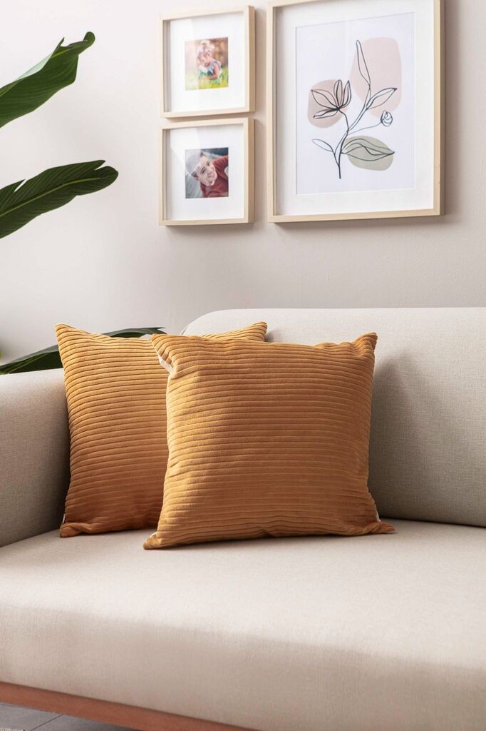 Aberto Design Set ukrasnih jastučnica 2031, 43x43 cm, 2 komada, Narandžasta