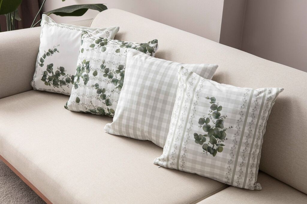 Aberto Design Set ukrasnih jastučnica 2028, 43x43 cm, 4 komada, Zelena