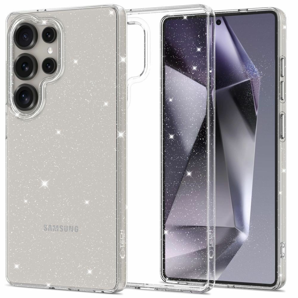 Tech-Protect Maska za mobilni telefon Galaxy S25 Ultra Flexair, Glitter, Providna