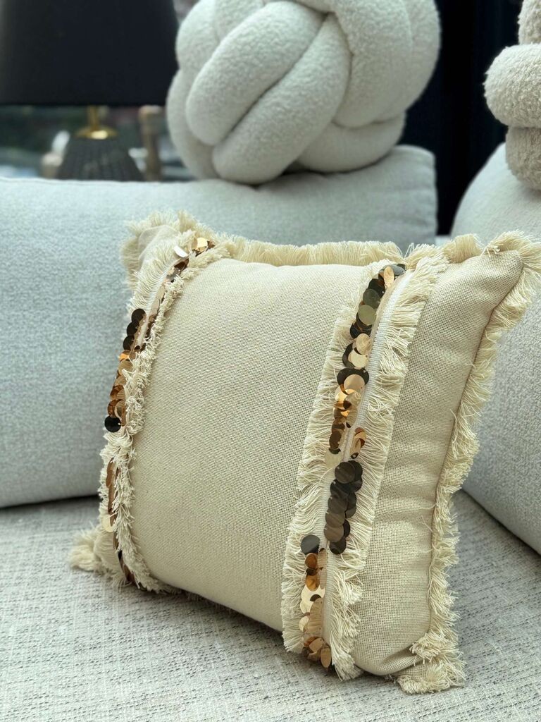 Aberto Design Dekorativna jastučnica KET008, 43x43 cm, Bež