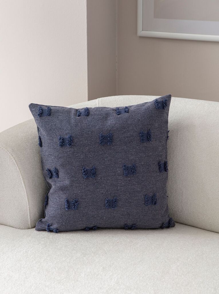 Aberto Design Dekorativna jastučnica Tuffet, 43x43 cm, Plava