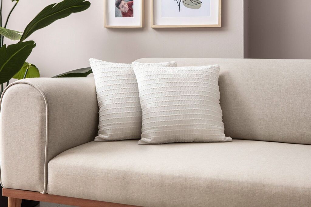 Aberto Design Set ukrasnih jastučnica 2031, 43x43 cm, 2 komada, Bijela