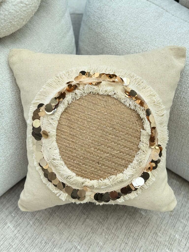 Aberto Design Dekorativna jastučnica KET010, 43x43 cm, Bež