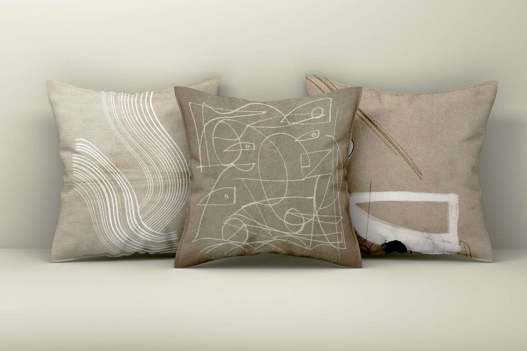 Aberto Design Set ukrasnih jastučnica Asr_plw25-40, 43x43 cm, 3 komada, Šarene