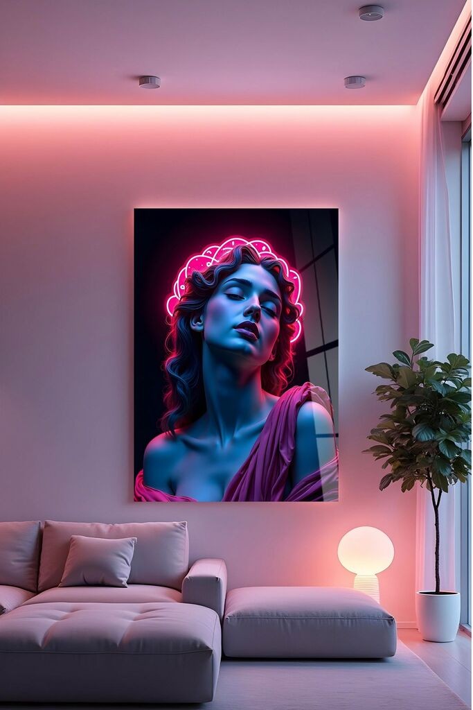 Zidna slika Hhlneon0012, 50x70 cm