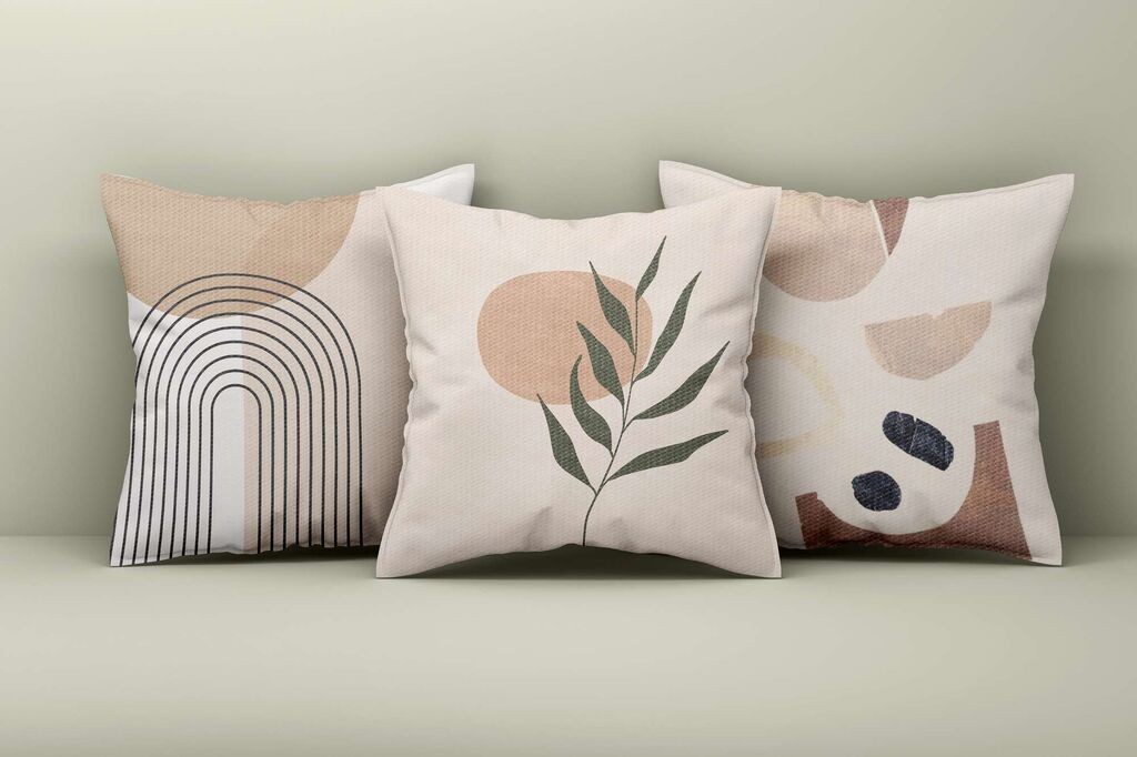 Aberto Design Set ukrasnih jastučnica Asr_plw25-52, 43x43 cm, 3 komada, Šarene