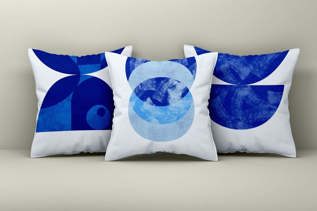 Aberto Design Set ukrasnih jastučnica Asr_plw25-6, 43x43 cm, 3 komada, Šarene