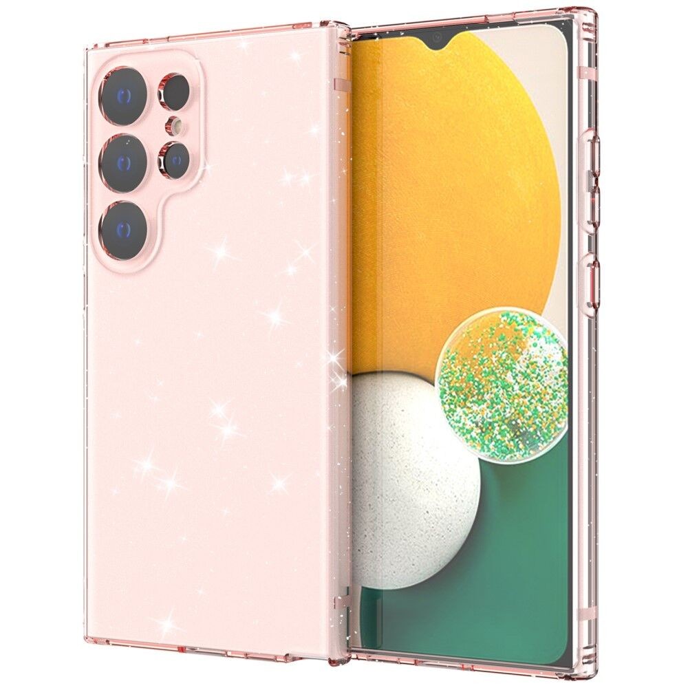 Maska za mobilni telefon Samsung Galaxy S24 Ultra Glitter, Roze