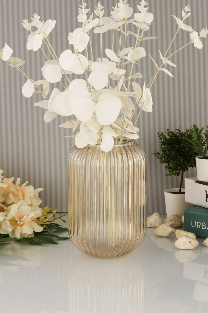 Aberto Design Vaza Line D20B, 10x20x10 cm, Zlatna boja