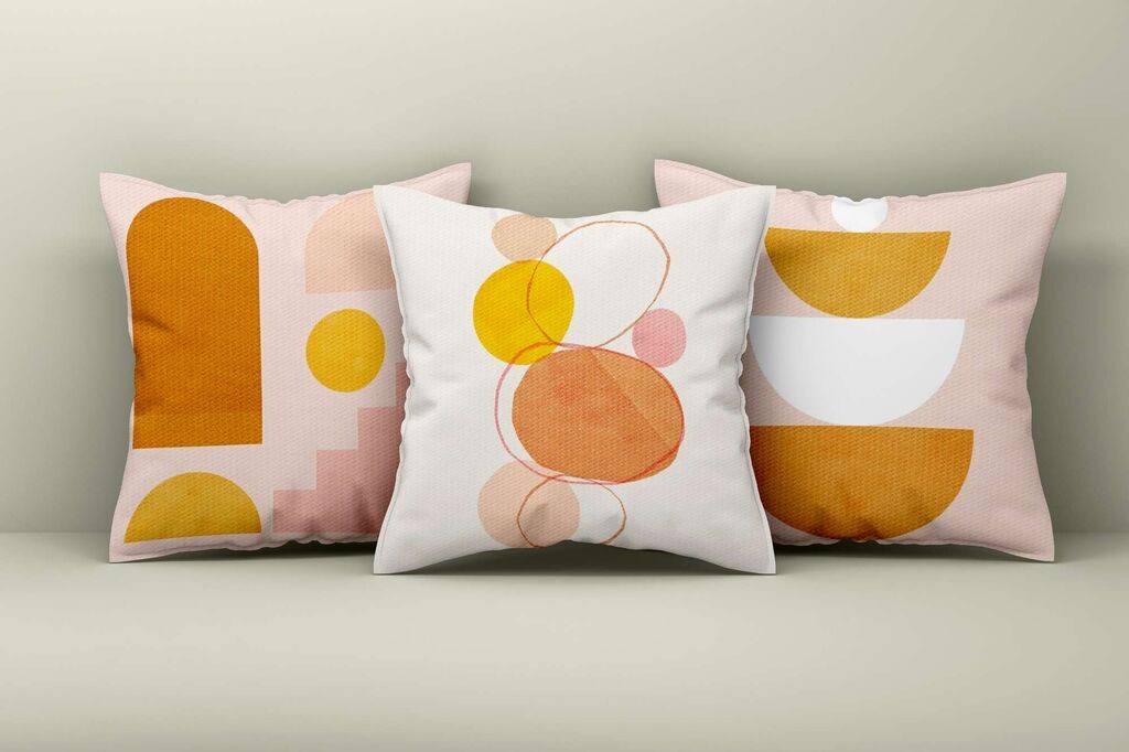 Aberto Design Set ukrasnih jastučnica Asr_plw25-34, 43x43 cm, 3 komada, Šarene