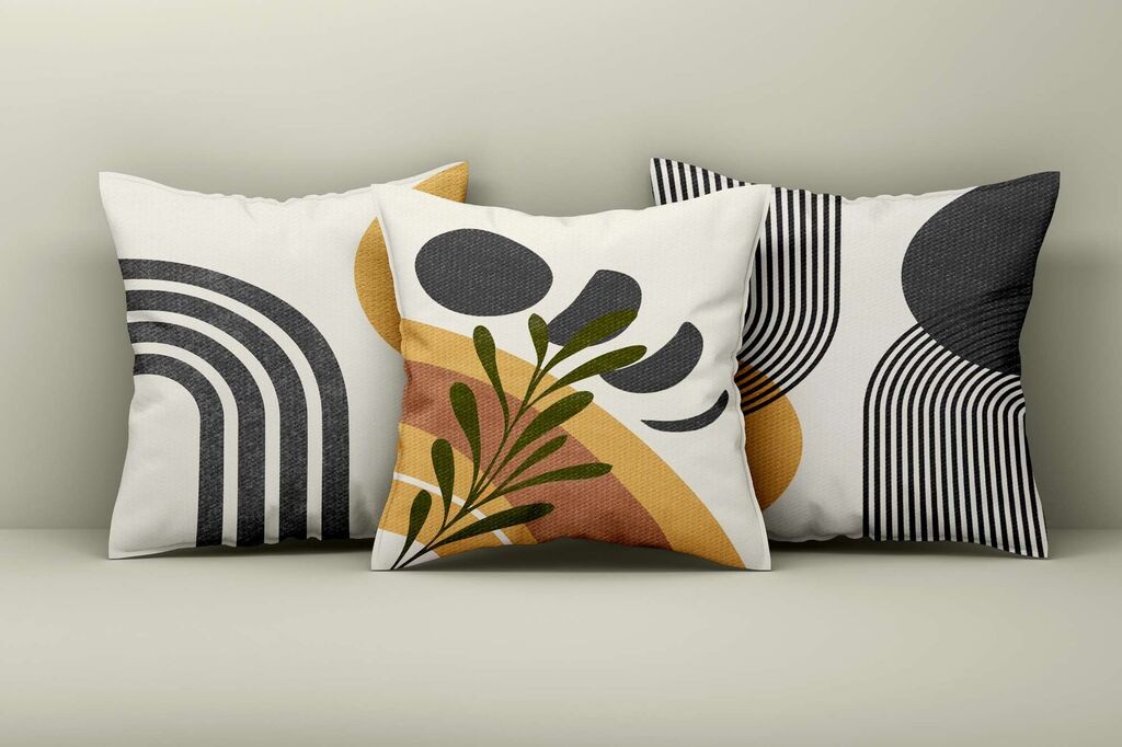 Aberto Design Set ukrasnih jastučnica Asr_plw25-53, 43x43 cm, 3 komada, Šarene