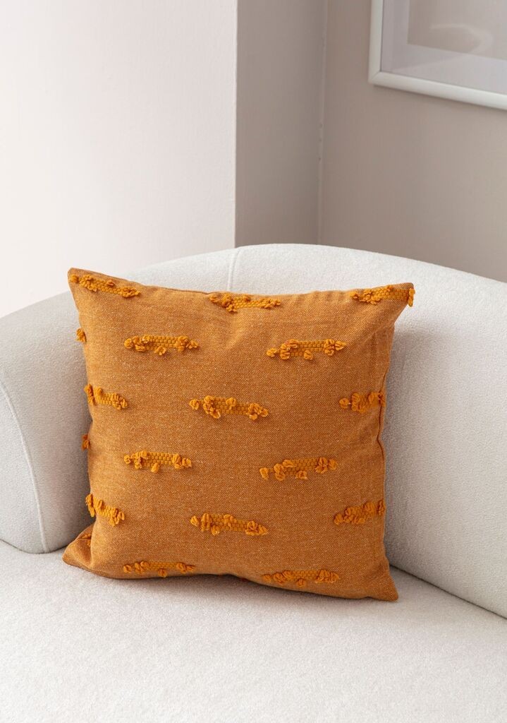 Aberto Design Ukrasna jastučnica Tuffet, 43x43 cm, Narandžasta