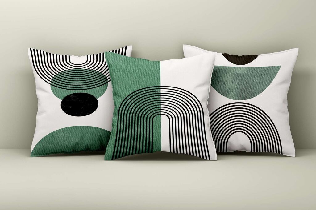 Aberto Design Set ukrasnih jastučnica Asr_plw25-42, 43x43 cm, 3 komada, Šarene