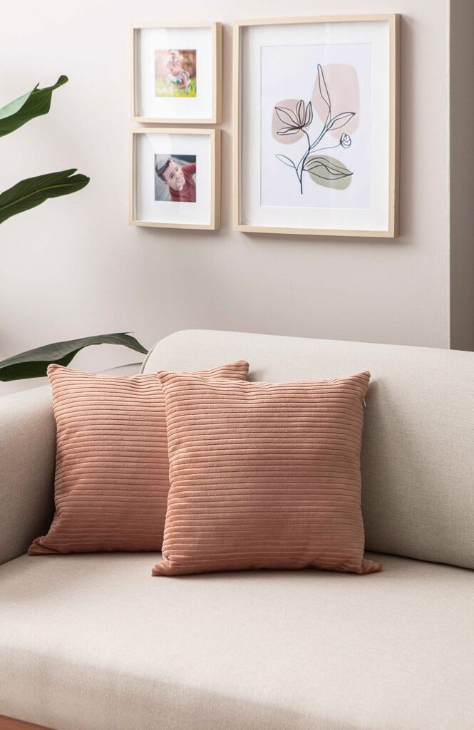 Aberto Design Set ukrasnih jastučnica 2031, 43x43 cm, 2 komada, Roza