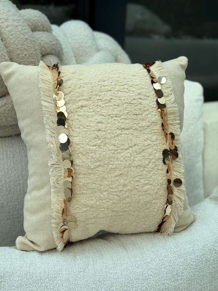 Aberto Design Dekorativna jastučnica KET009, 43x43 cm, Bež