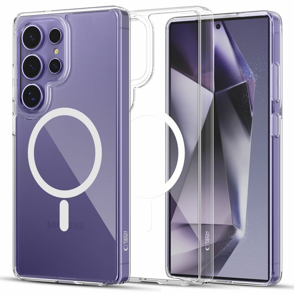 Tech-Protect Magsafe maska za mobilni telefon Galaxy S25 Ultra Flexair Hybrid, Providna