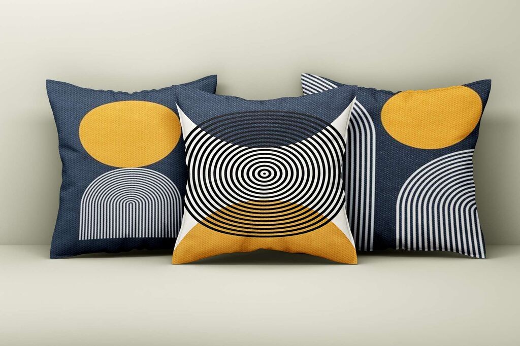 Aberto Design Set ukrasnih jastučnica Asr_plw25-41, 43x43 cm, 3 komada, Šarene