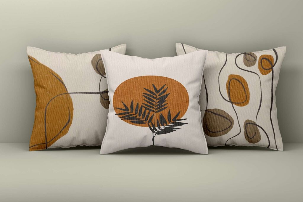 Aberto Design Set ukrasnih jastučnica Asr_plw25-46, 43x43 cm, 3 komada, Šarene