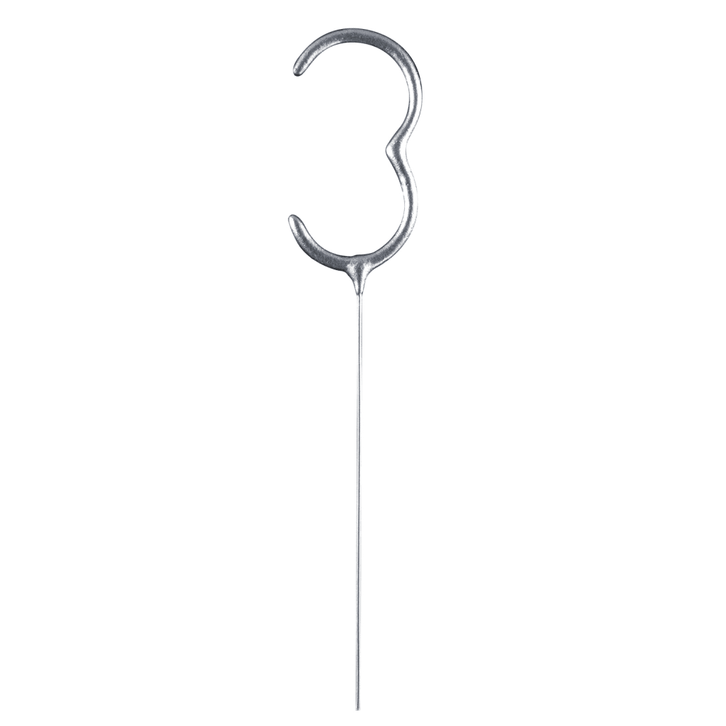 Partydeco Prskalica 9917678, broj 3, Siva